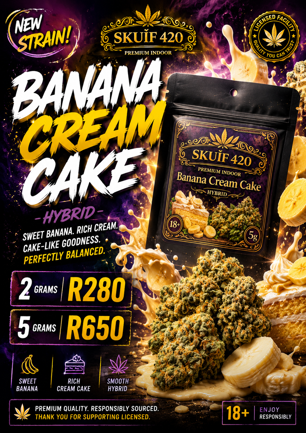 Premium Indoor - Banana Cream Cake