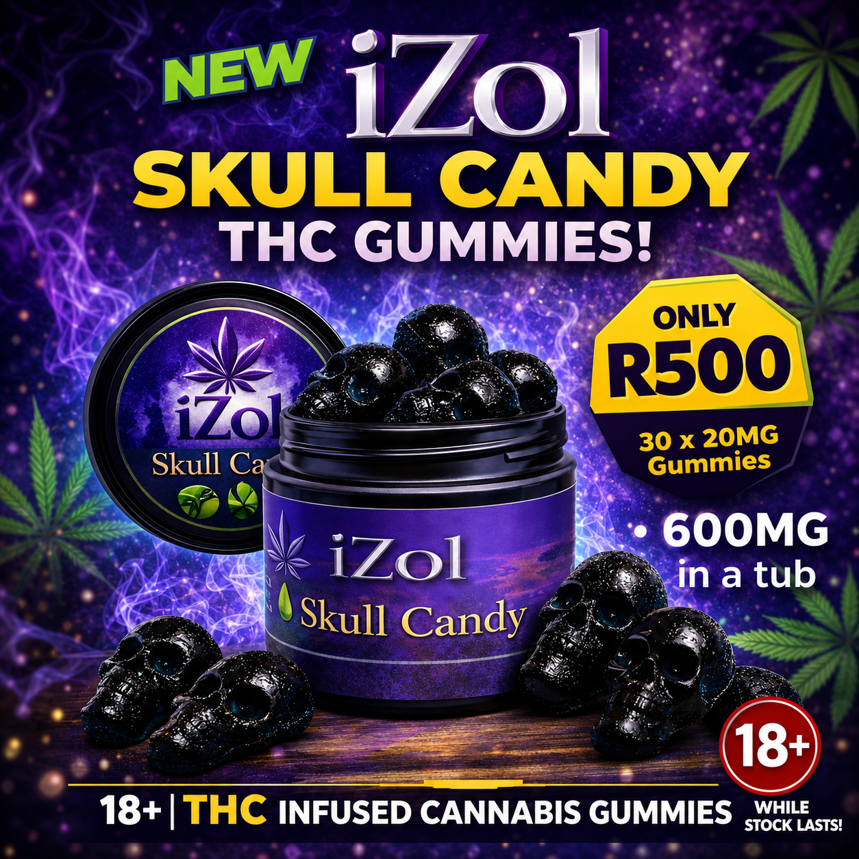 iZol Skull Candy - 20MG THC