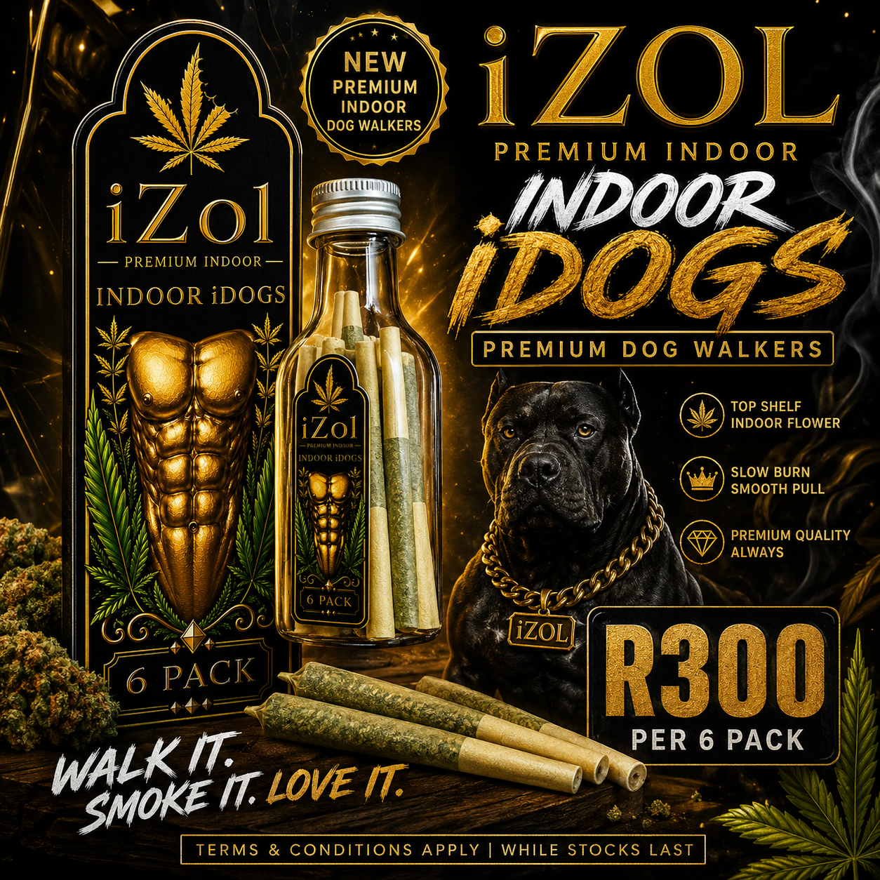 iZol Premium Indoor Dog Walkers - 6 Pack